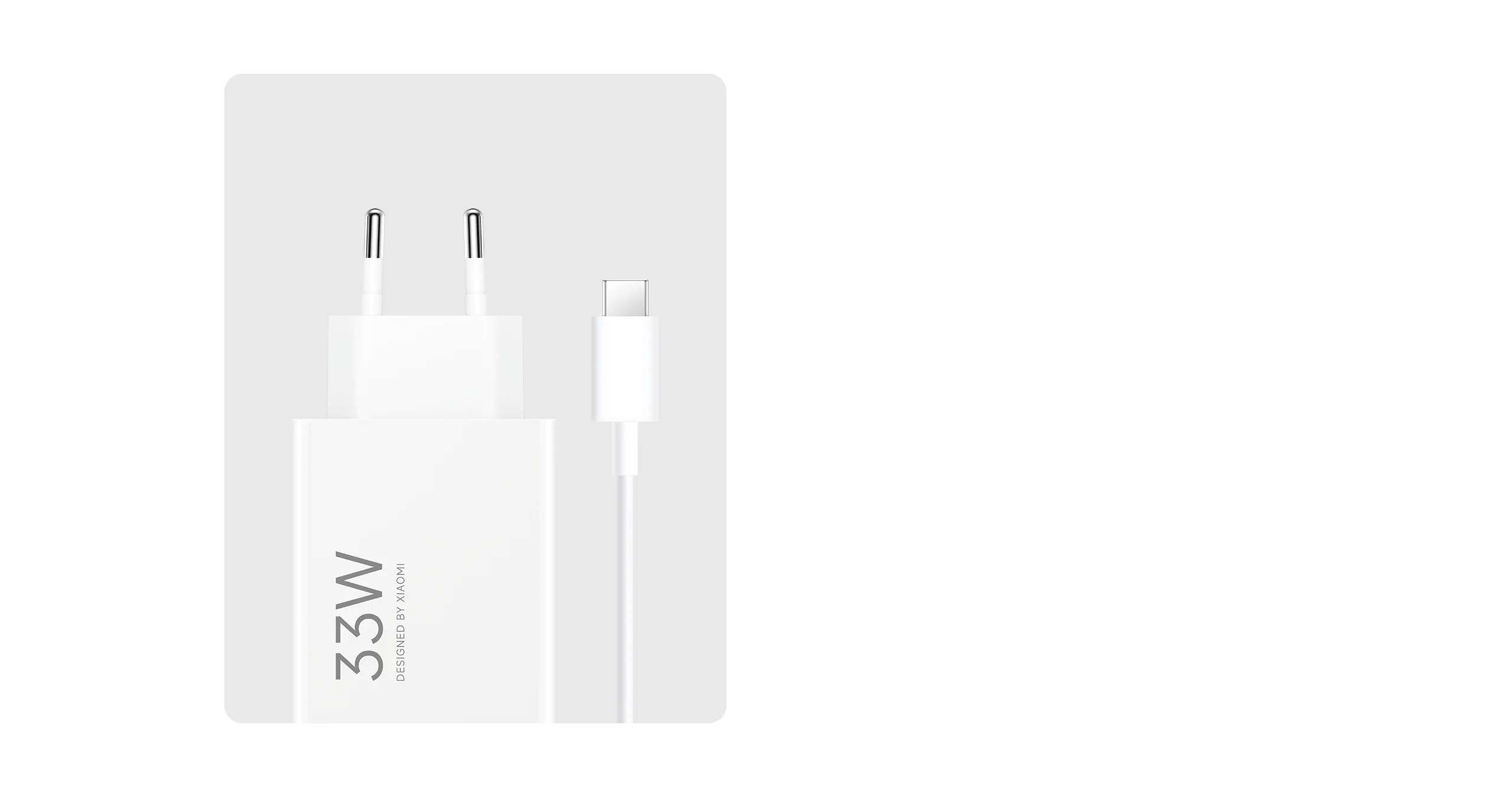 Xiaomi 33W Charger Combo (Type-A)-White